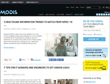 Tablet Screenshot of blog.modis.com